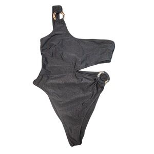 One-Shoulder Cutout Swim One Piece